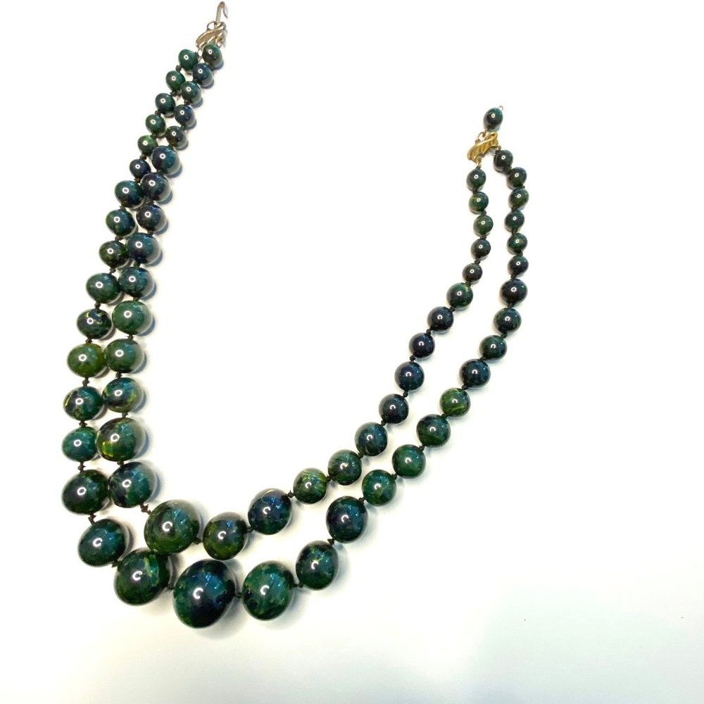 VTG Jonne House of Schrager 2 Strand Bead Necklace